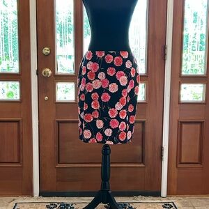 Talbots Pink and Black Pencil Skirt